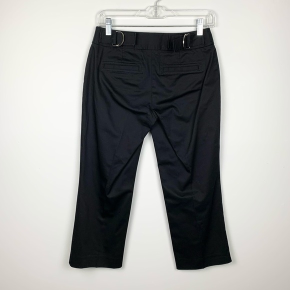 Express Black Crop Trousers Pant Pocket Detailing - Picture 10 of 14